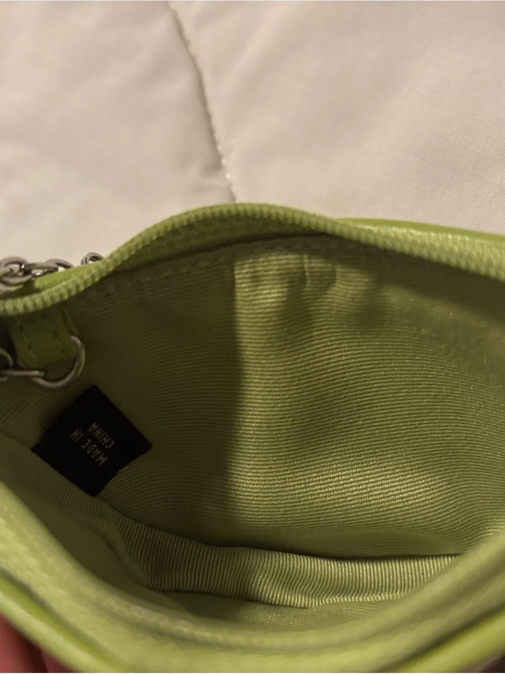 Coach wristlet lime